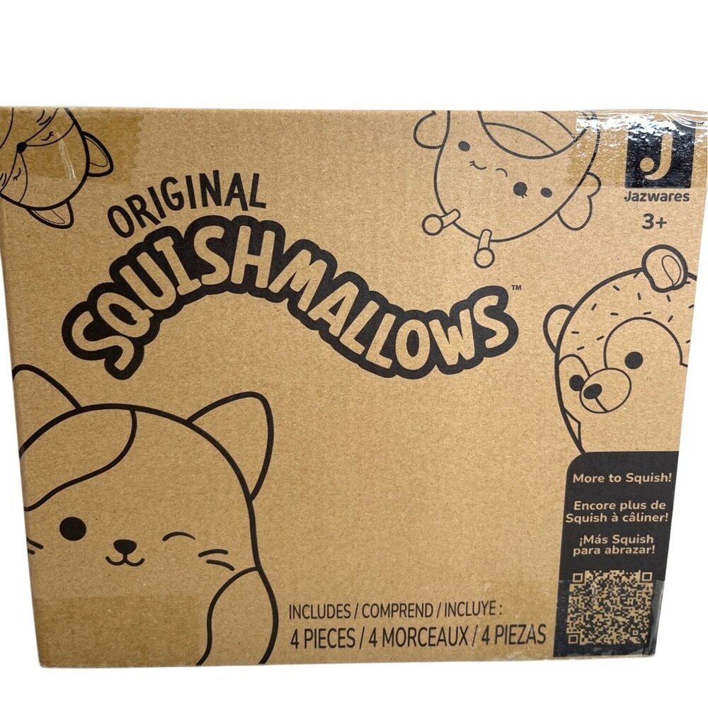 Official Squishmallows 4 Pack Surprise Mystery Box 5" Mini Plush Jazwares New